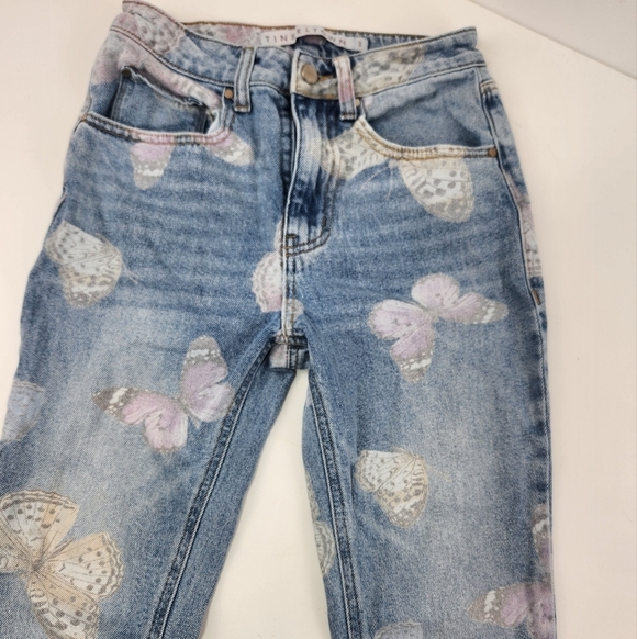 Tinseltown Blue Boot Cut Jeans with Distressed Detailing - Picture 3 of 7